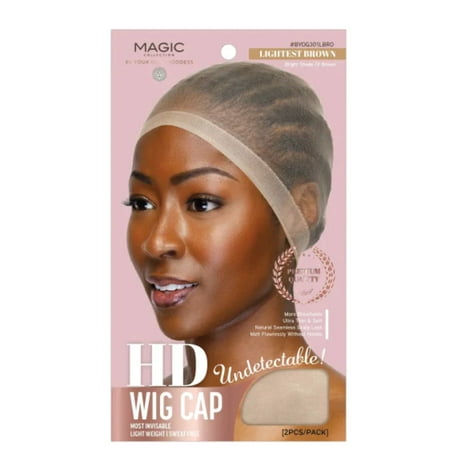 HD Undetectable Wig Cap 2PCS/Pack - Lightest Brown