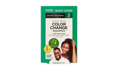 Quick Cover Natural Herbal Color Change Shampoo Rinse 3 pcs/pk