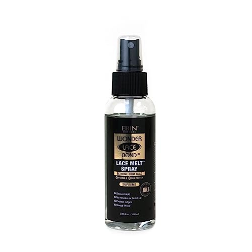 Ebin Wonder Lace Bond Lace Melt Spray 3.39 oz.- Extreme Firm Hold, Supreme