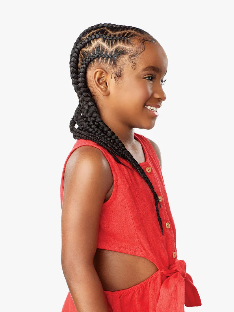 Sensationnel Kids 3X X-Pression Pre-Stretched Braiding Hair 28" (14" Folded)