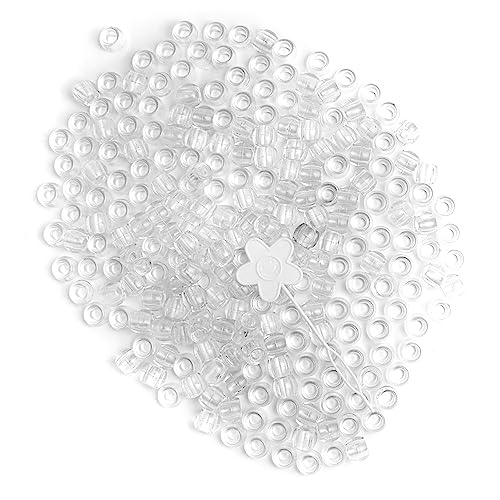 RED by Kiss Large Hair Beads- 240 Pcs. (Clear)