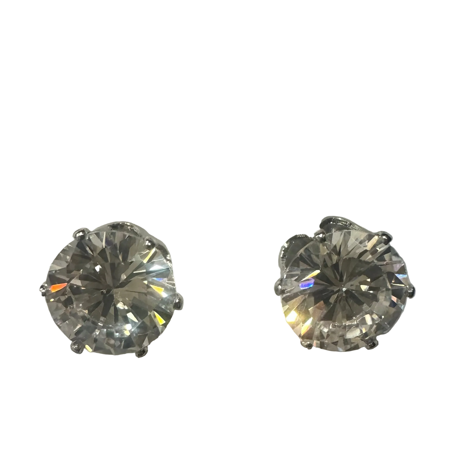 Cubic Zirconia - Silver/Round Cut