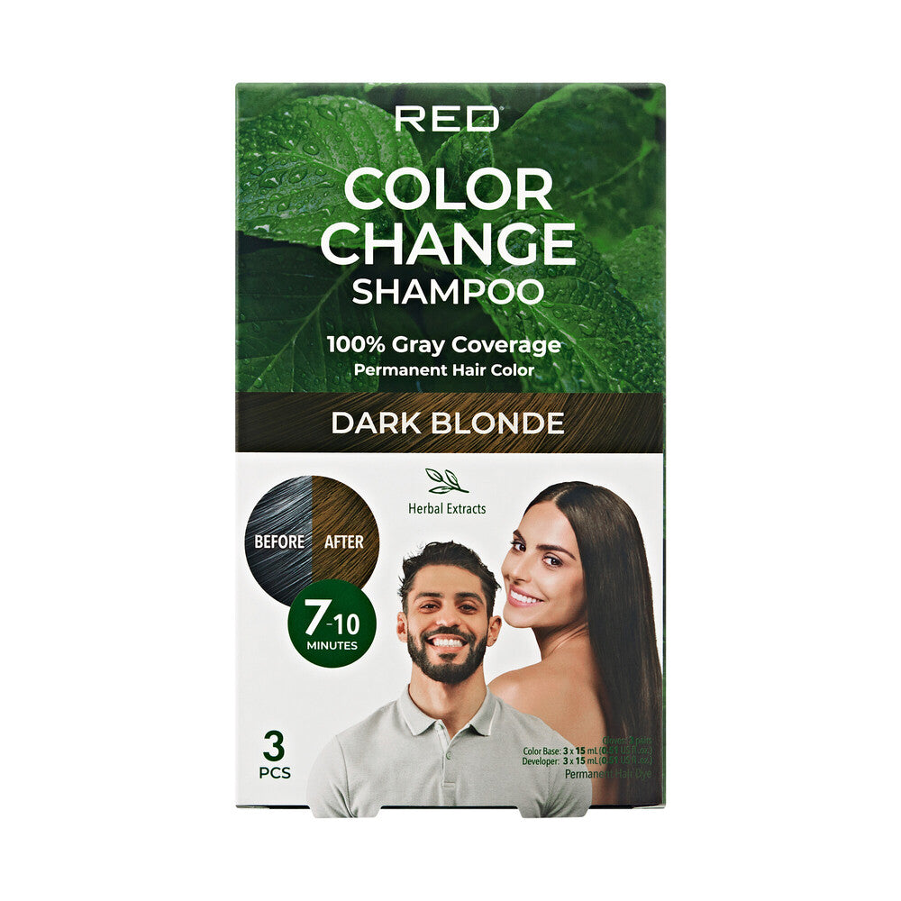 Quick Cover Natural Herbal Color Change Shampoo Rinse 3 pcs/pk