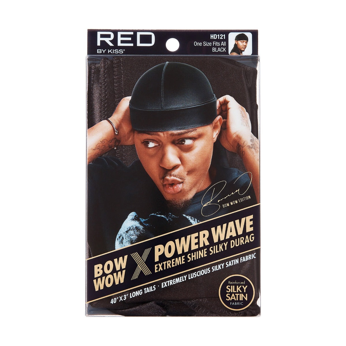 Bow Wow Power Wave Extreme Shine Silky Durag Black