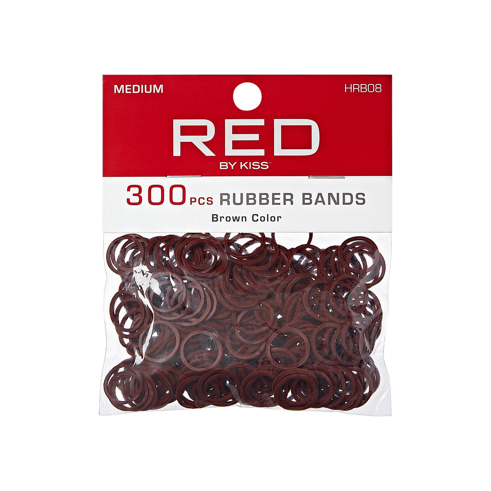 RED Rubber Bands Medium 300pcs - Brown