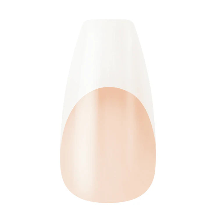 Kiss Salon Acrylic French Nail Kit (28 Nails & Glue Included)- Je T'Aime