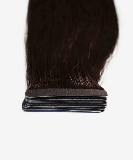 Tape-In Indian Remy Hair - Straight, Natural Black