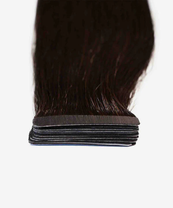 Tape-In Indian Remy Hair - Straight, Natural Black
