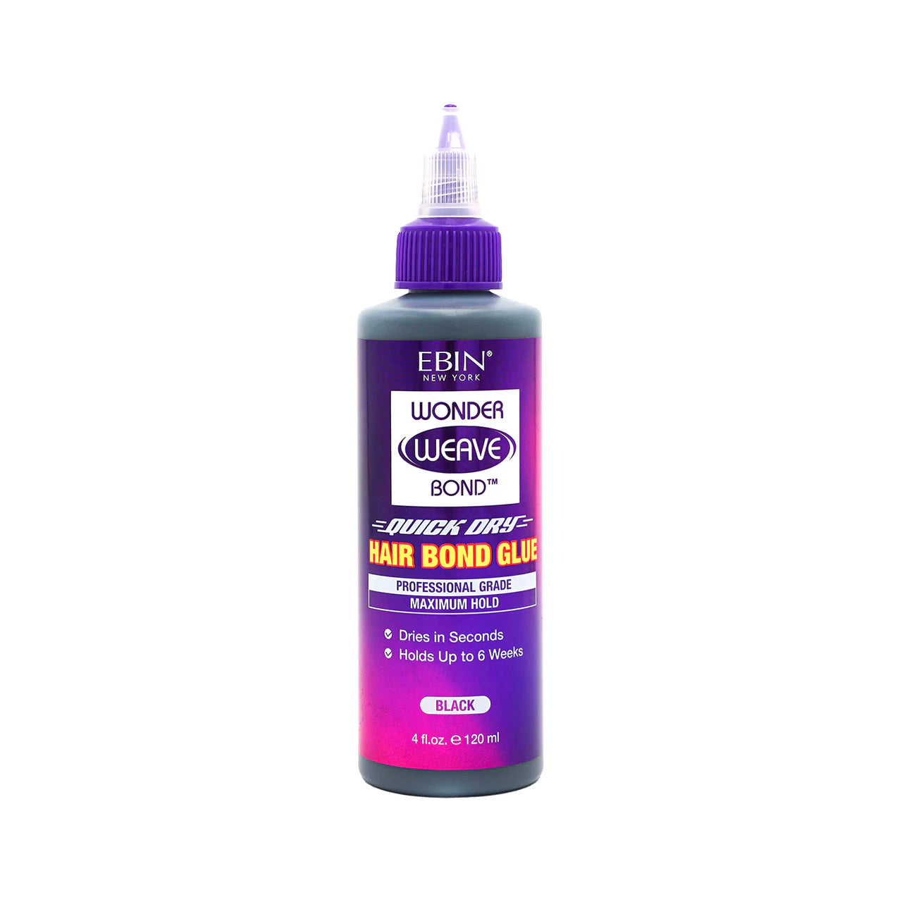 Wonder Weave Bond Hair Bond Glue - Black 4 Oz.
