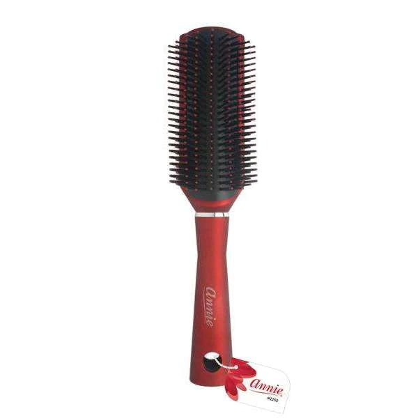Salon Rubber Cushion Brush - Red
