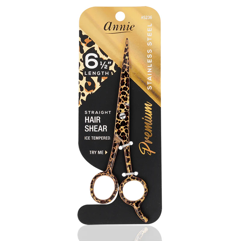 Premium Stainless Steel Straight Hair Shears 6.5" Length