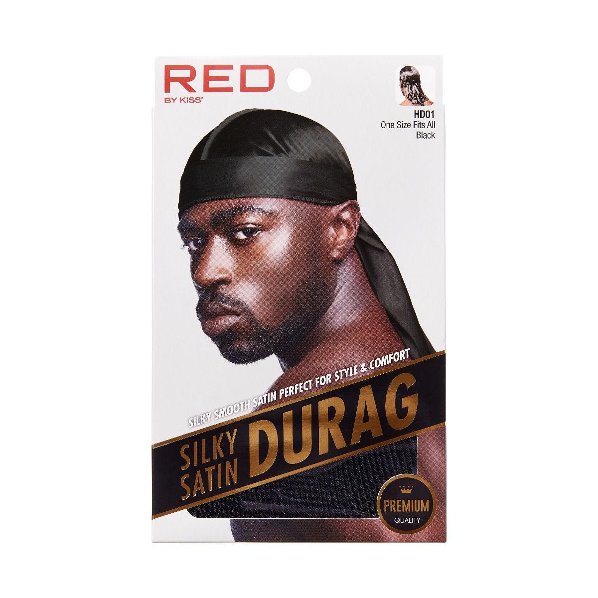 RED Silky Satin Durag
