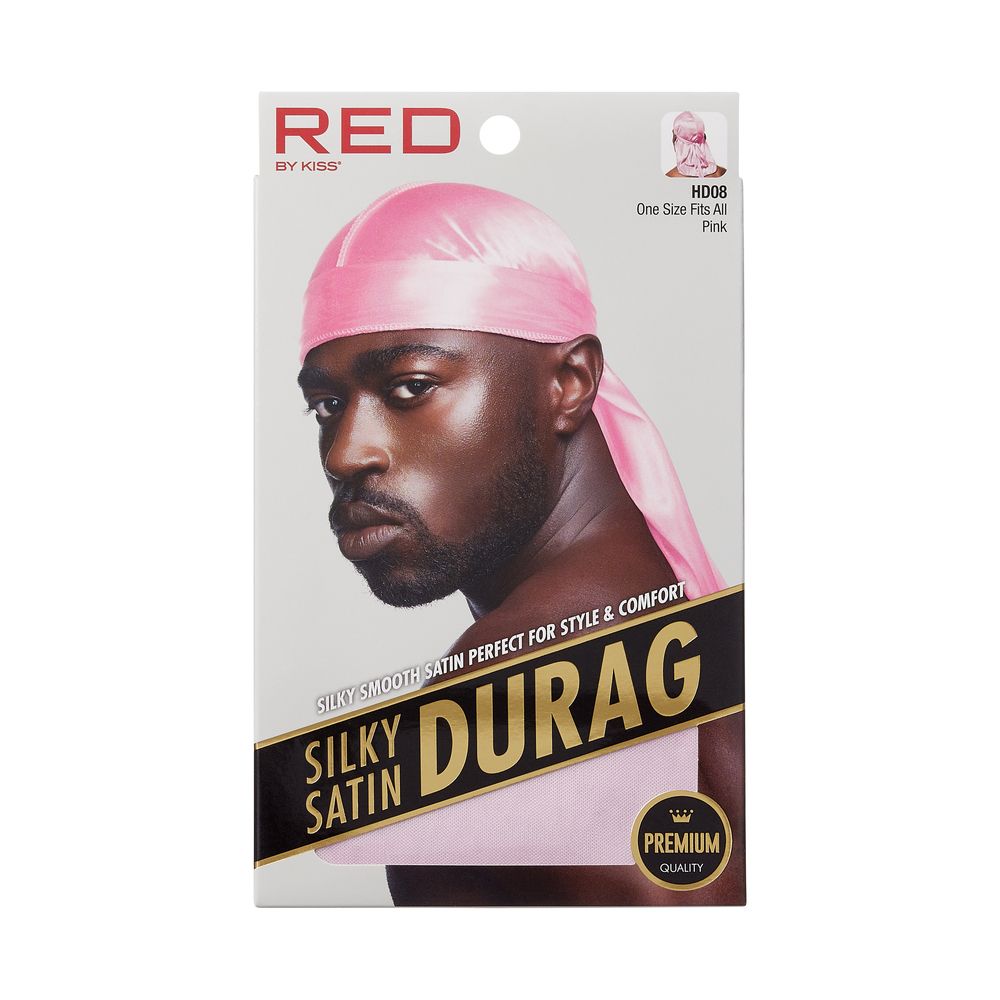 RED Silky Satin Durag