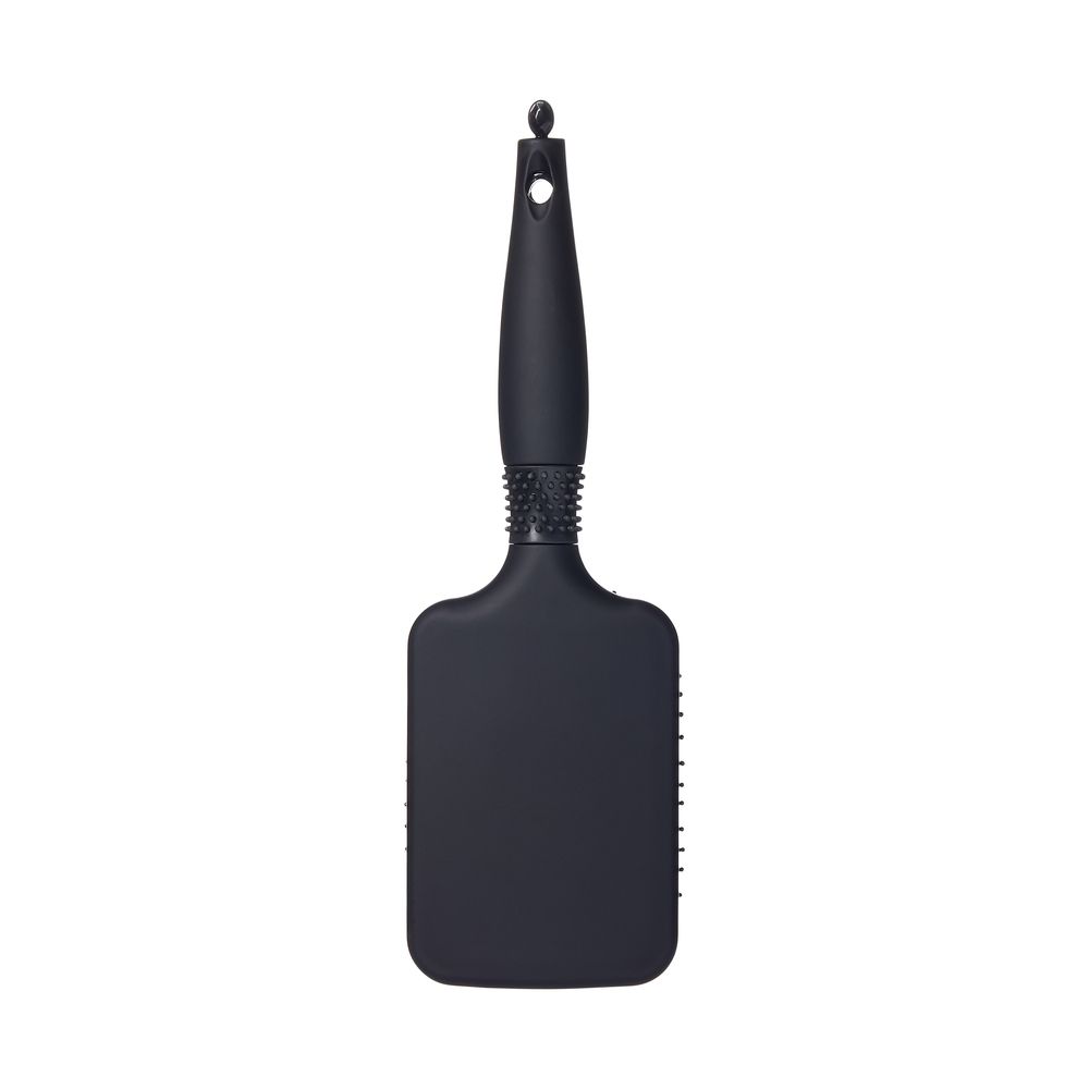 RED Rubberized Paddle Brush - Square