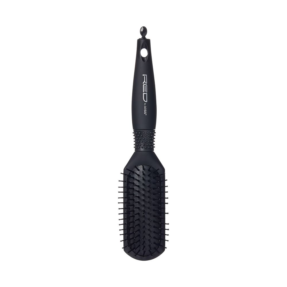 RED Rubberized Paddle Brush - Small