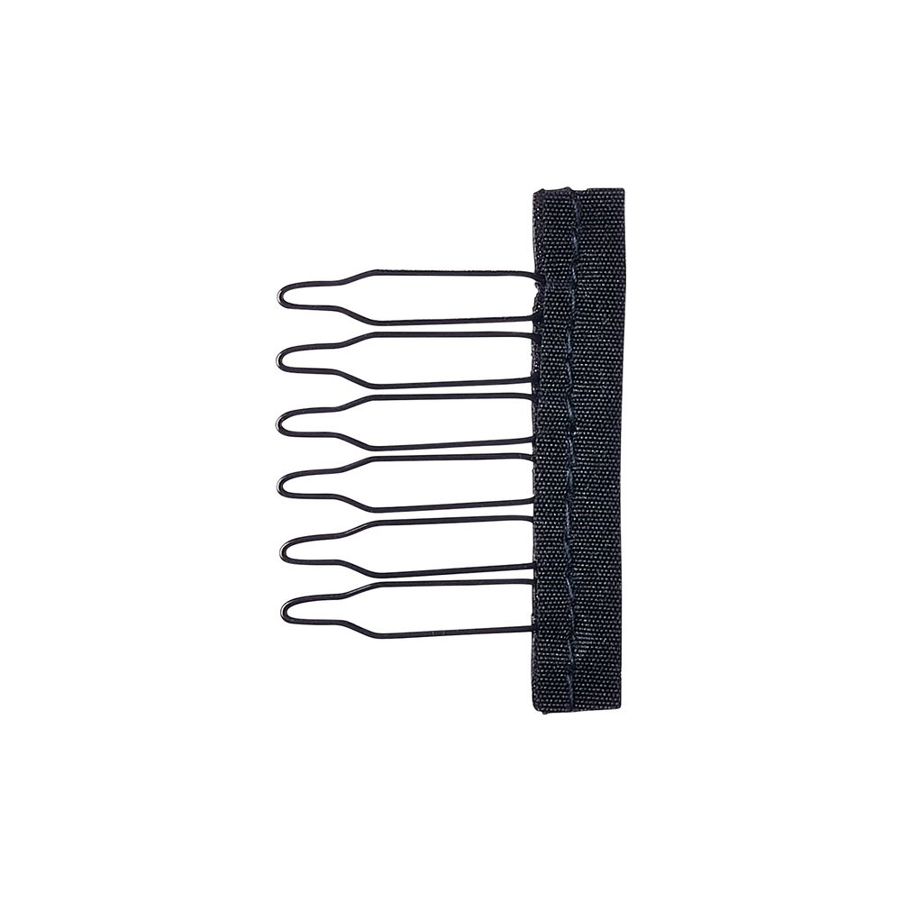 RED Spring Clip with Fabric 3pcs - Black