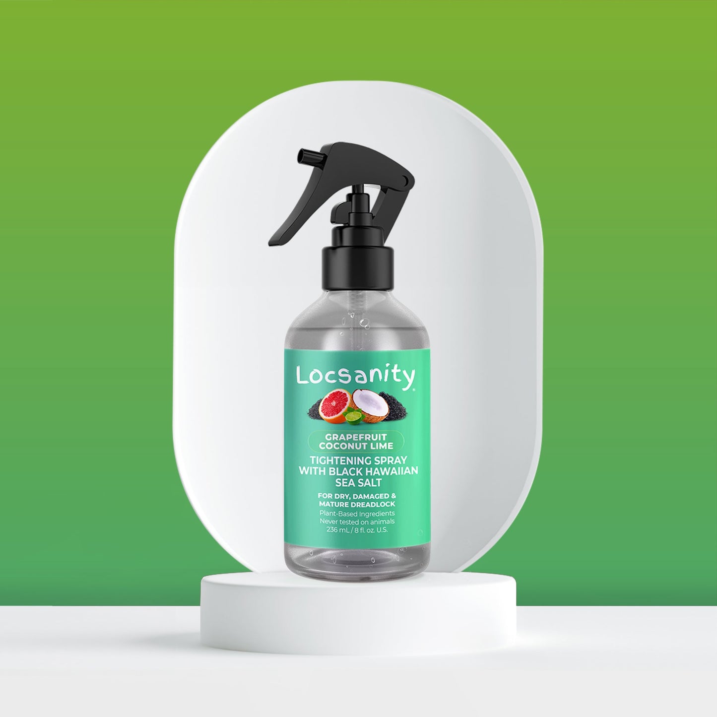 Grapefruit Coconut Lime Moisturizing and Tightening Spray Mist w/ Black Hawaiian Sea Salt