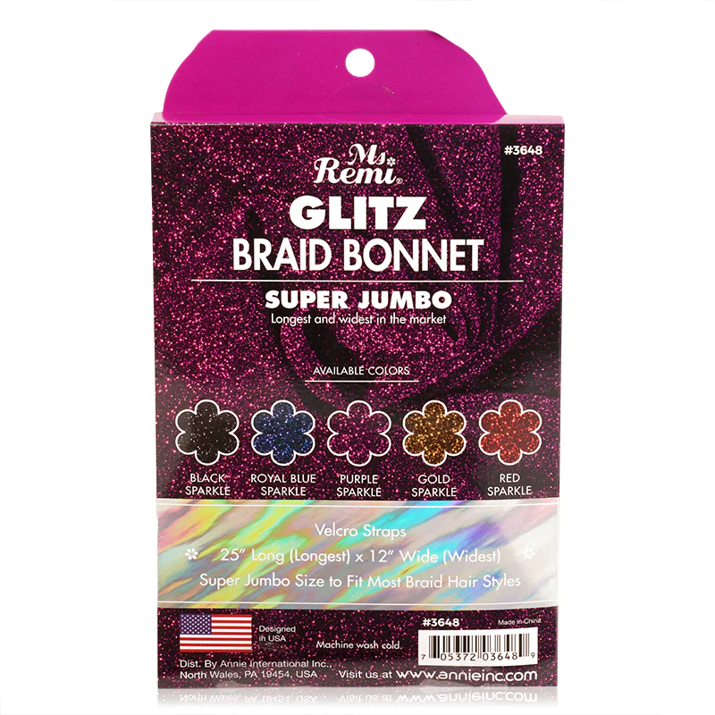 Ms. Remi Glitz Braid Bonnet Ultra Jumbo