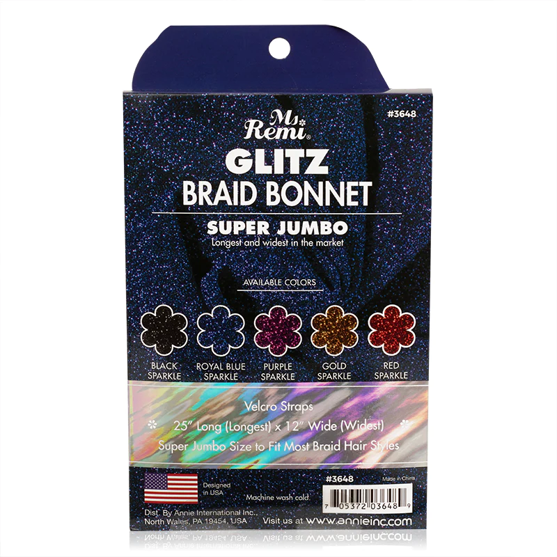 Ms. Remi Glitz Braid Bonnet Ultra Jumbo