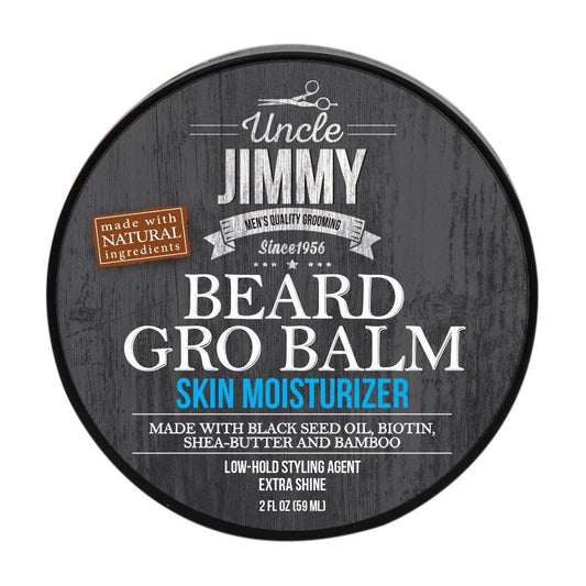 Uncle Jimmy Beard Gro Balm Skin Moisturizer 2 oz