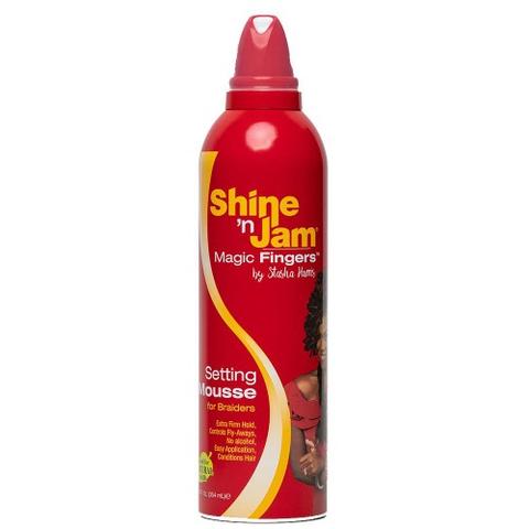 Shine 'N Jam Magic Fingers Setting Mousse For Braiders 12 oz