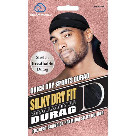 DUtheRAGthing Black Solid Silky Durags