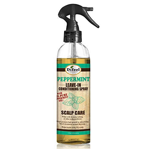 Difeel Peppermint Leave-In Conditioning Spray Scalp Care 6 Oz.