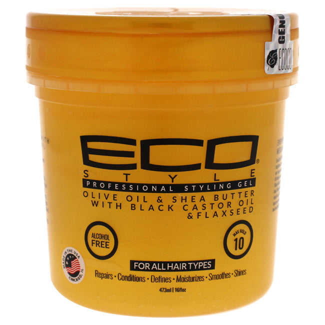 Eco Style Olive Oil, Shea Butter, Black Castor Oil & Flaxseed Gel