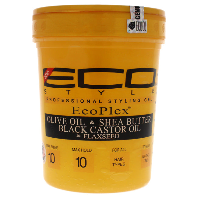 Eco Style Olive Oil, Shea Butter, Black Castor Oil & Flaxseed Gel