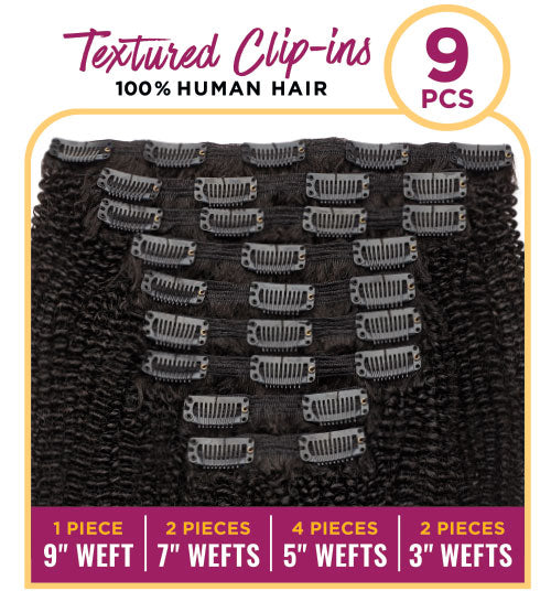 1C Textured Clip-In Extensions
