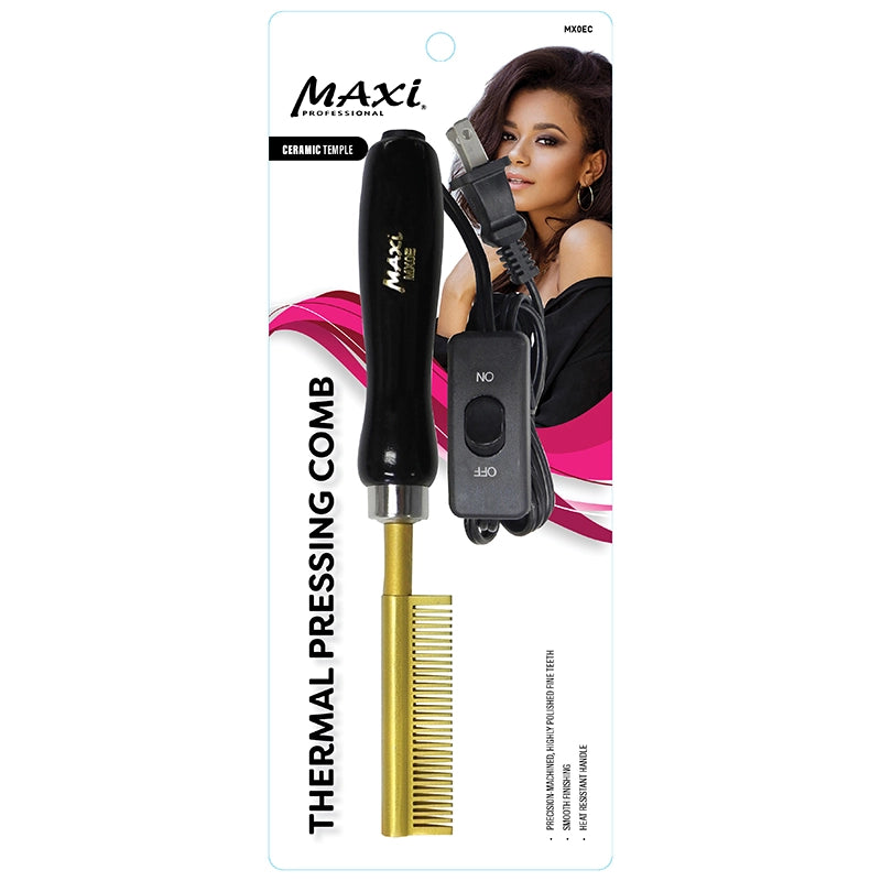 Maxi Electric Ceramic Pressing Comb - Temple