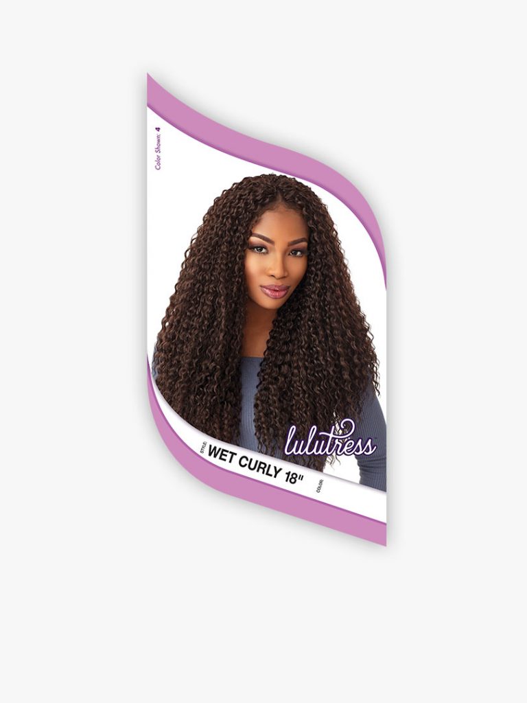 Lulutress Wet Curly 18" Crochet Hair