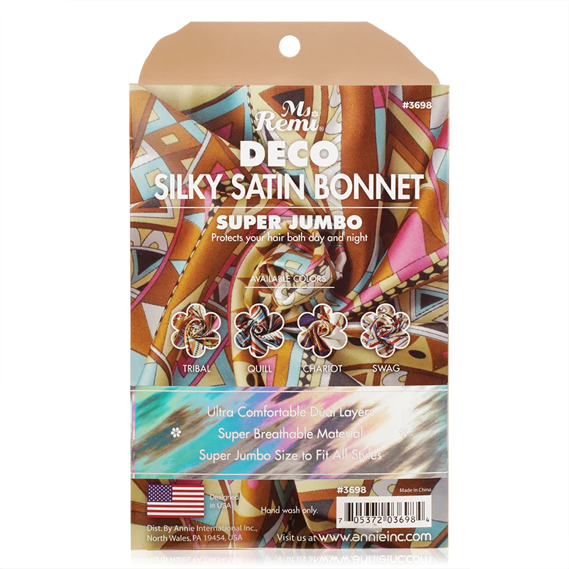 Ms. Remi Deco Silky Satin Bonnet Super Jumbo