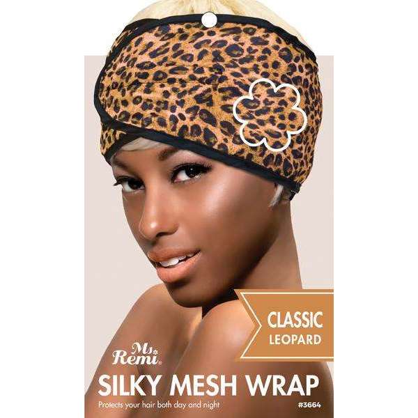 Ms. Remi Silky Mesh Wrap - Leopard Assorted