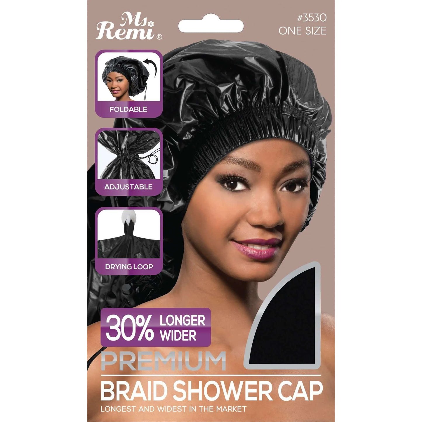 Premium Braid Shower Cap