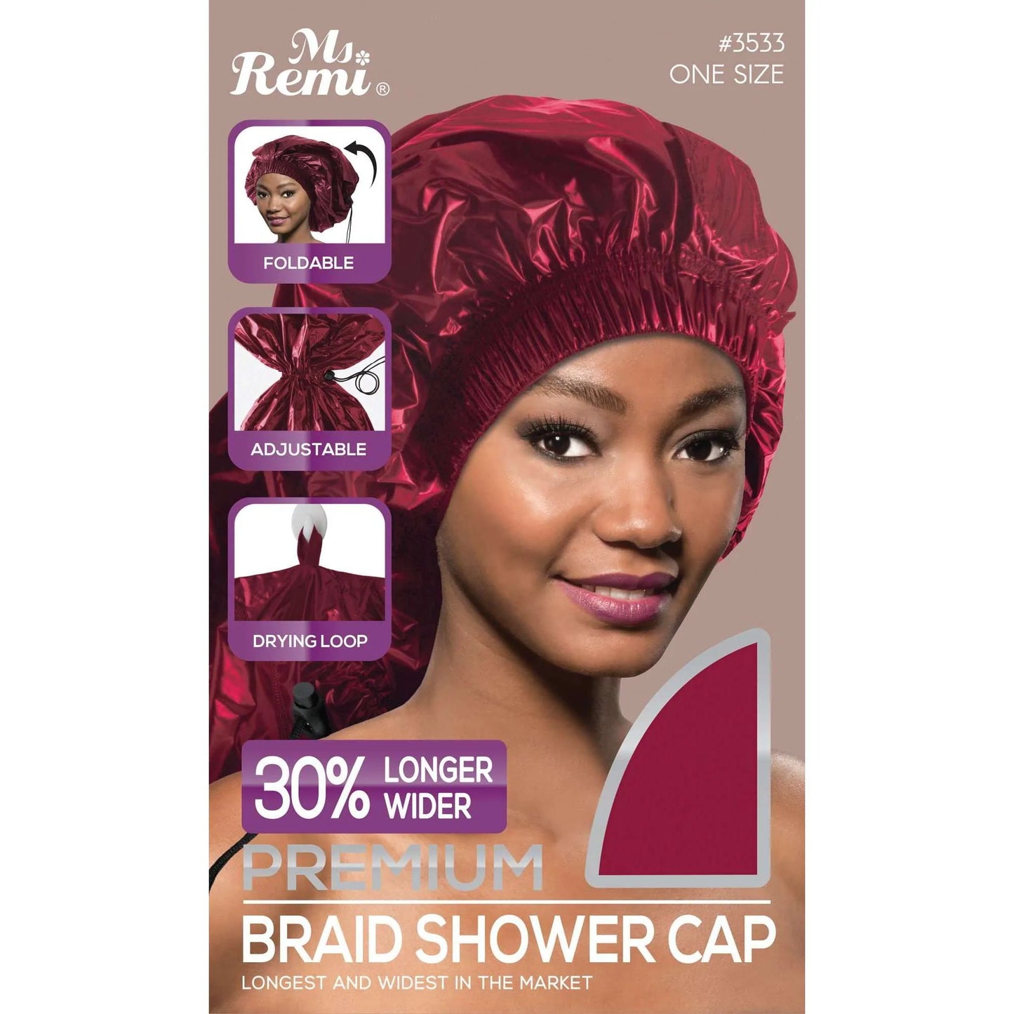 Premium Braid Shower Cap