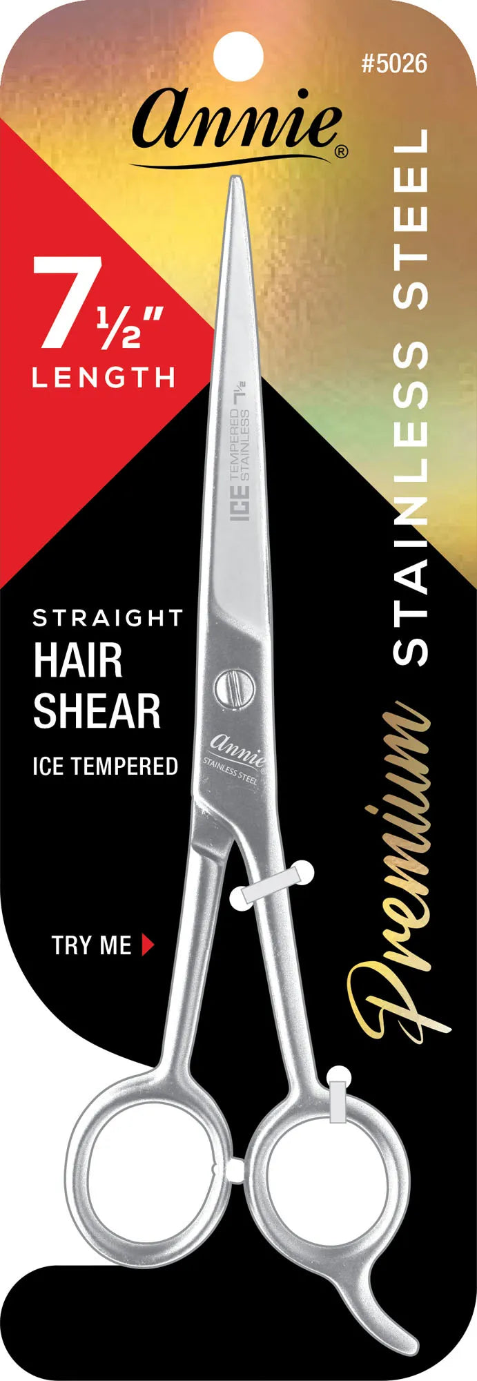 Annie Ice Tempered Premium Stainless Steel Hair Sheer 7.5"