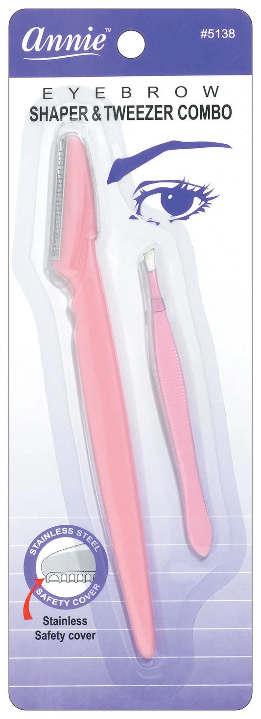 Annie Eyebrow Shaper & Tweezer Combo Asst. Color