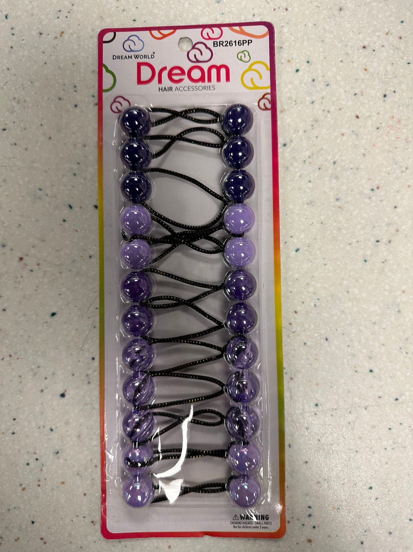 Dream Purple Ponytail Holder 16MM, 12PC