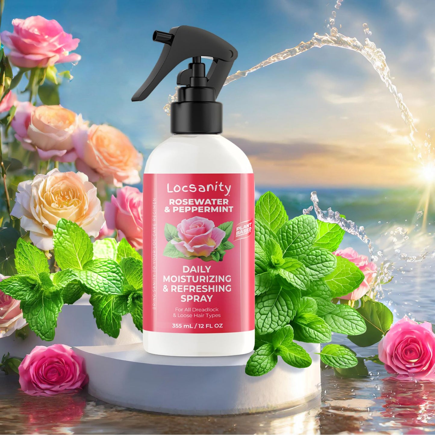 Rosewater and Peppermint Daily Moisturizing/Refreshing Spray