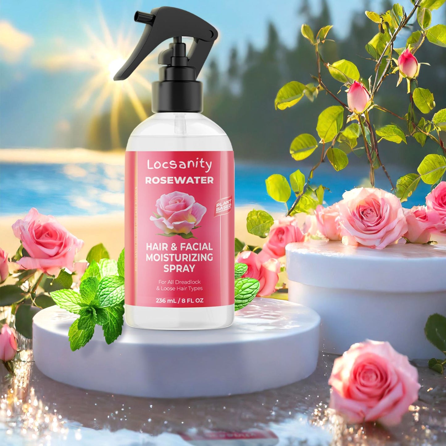 Rosewater Hair and Facial Daily Moisturizing/Refreshing Spray