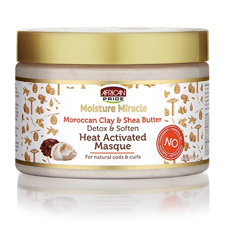 African Pride Moisture Miracle Heat Activated Masque 12 oz.