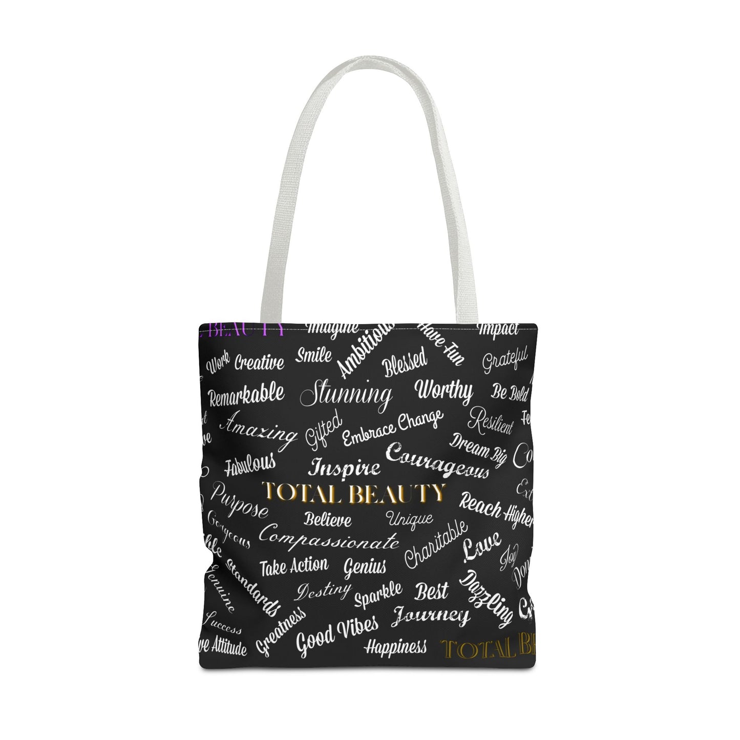 Inspirational Tote Bag - Total Beauty Motivational AOP