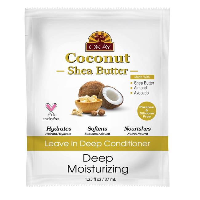 Okay Coconut Shea Butter Leave-In Deep Conditioner 1.25 oz
