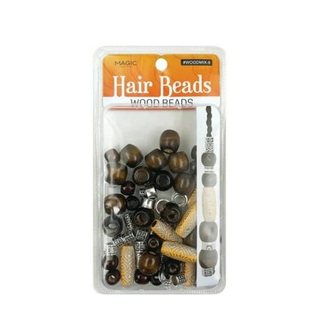 Wood Bead Mix Design 8 - 100 Beads