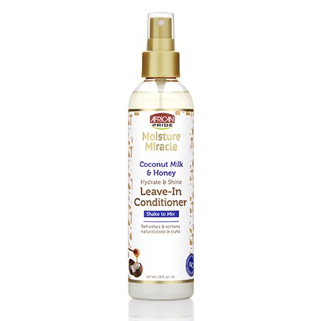 African Pride Moisture Miracle Hydrate & Shine Leave-in Conditioning Spray 8 oz.