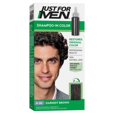 Just for Men Shampoo-In Color Darkest Brown - 1 Application