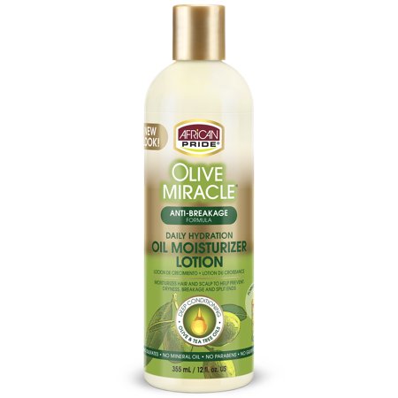 African Pride Olive Miracle Daily Hydration Oil Moisturizer Lotion 12 oz.