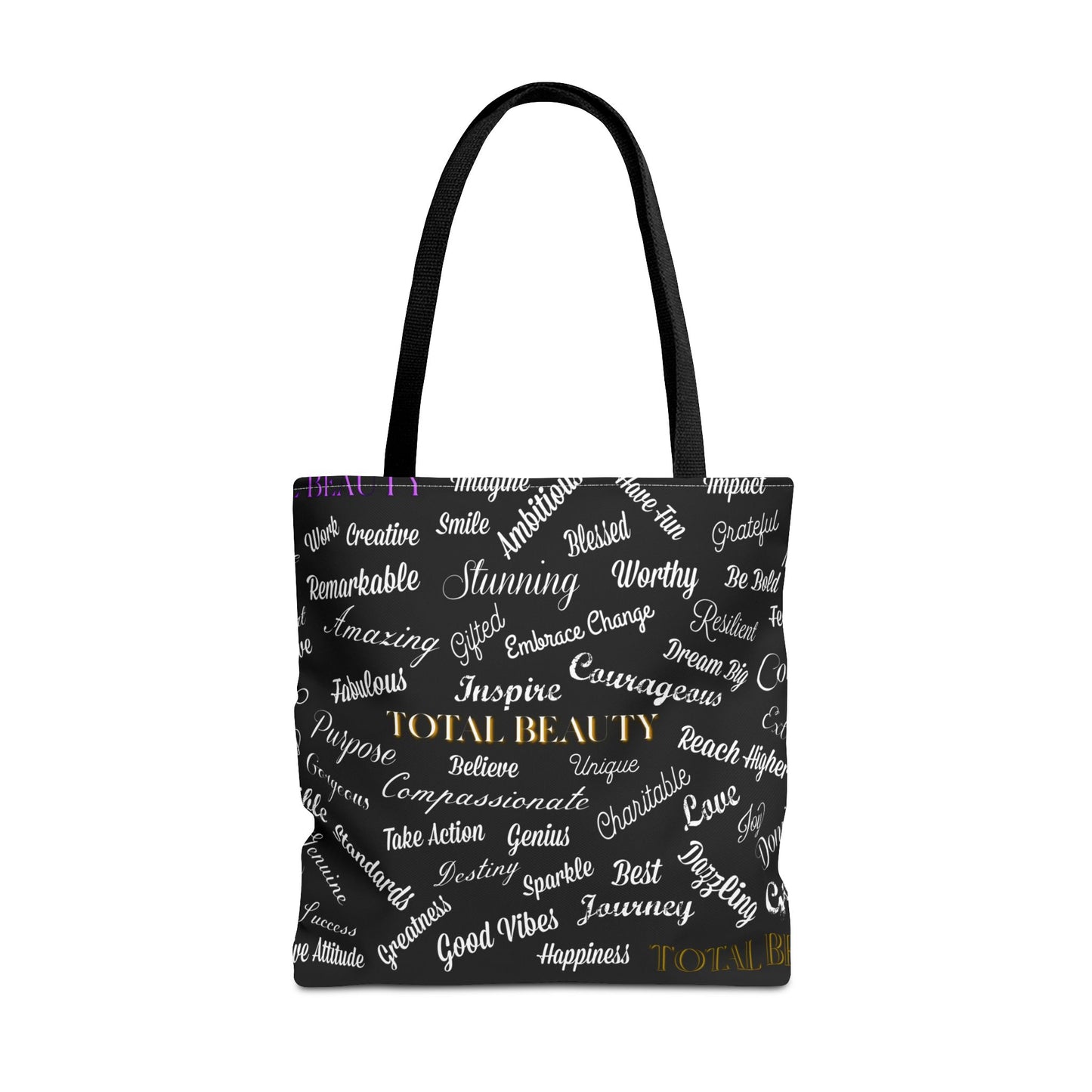 Inspirational Tote Bag - Total Beauty Motivational AOP
