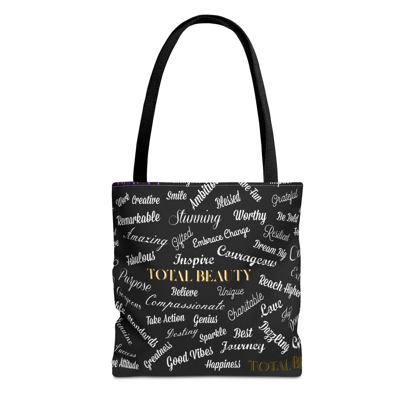 Inspirational Tote Bag - Total Beauty Motivational AOP